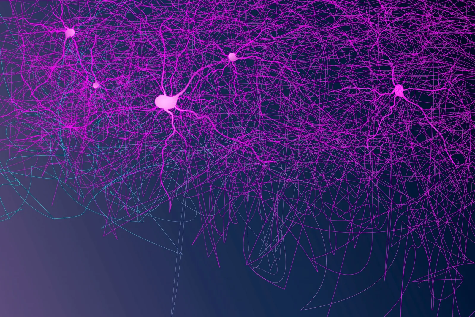 Neurodesign Pink nerve network banner vector digital healthcare