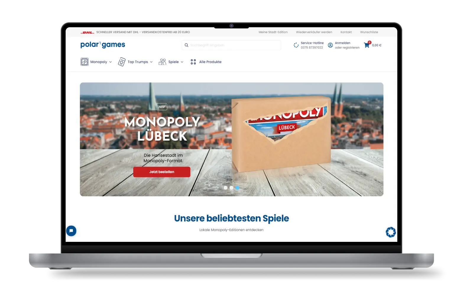 Polar Games — Web Entwicklung